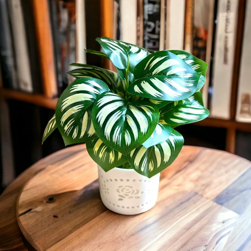 Stunning Artificial Peacock Plant in pot of your choice