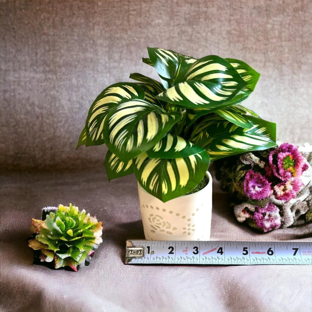 Stunning Artificial Peacock Plant in pot of your choice