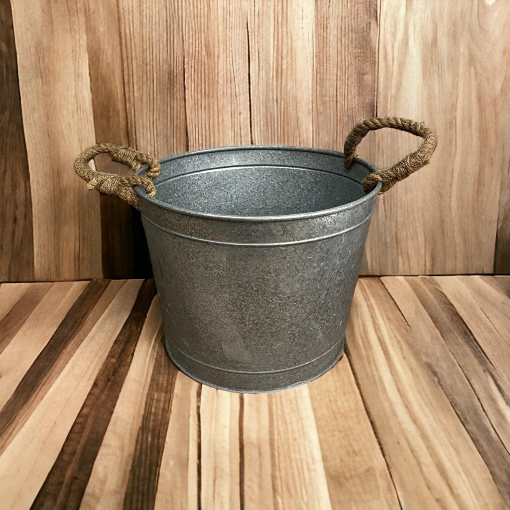 Alluring Pot/Planter with Happy Mother's Day Greeting card tag|Our planters are made of Galvanized Metal to make them heavy duty and durable. The pots are ideal to keep your nursery plants indoors and outdoors to enhance your home decor