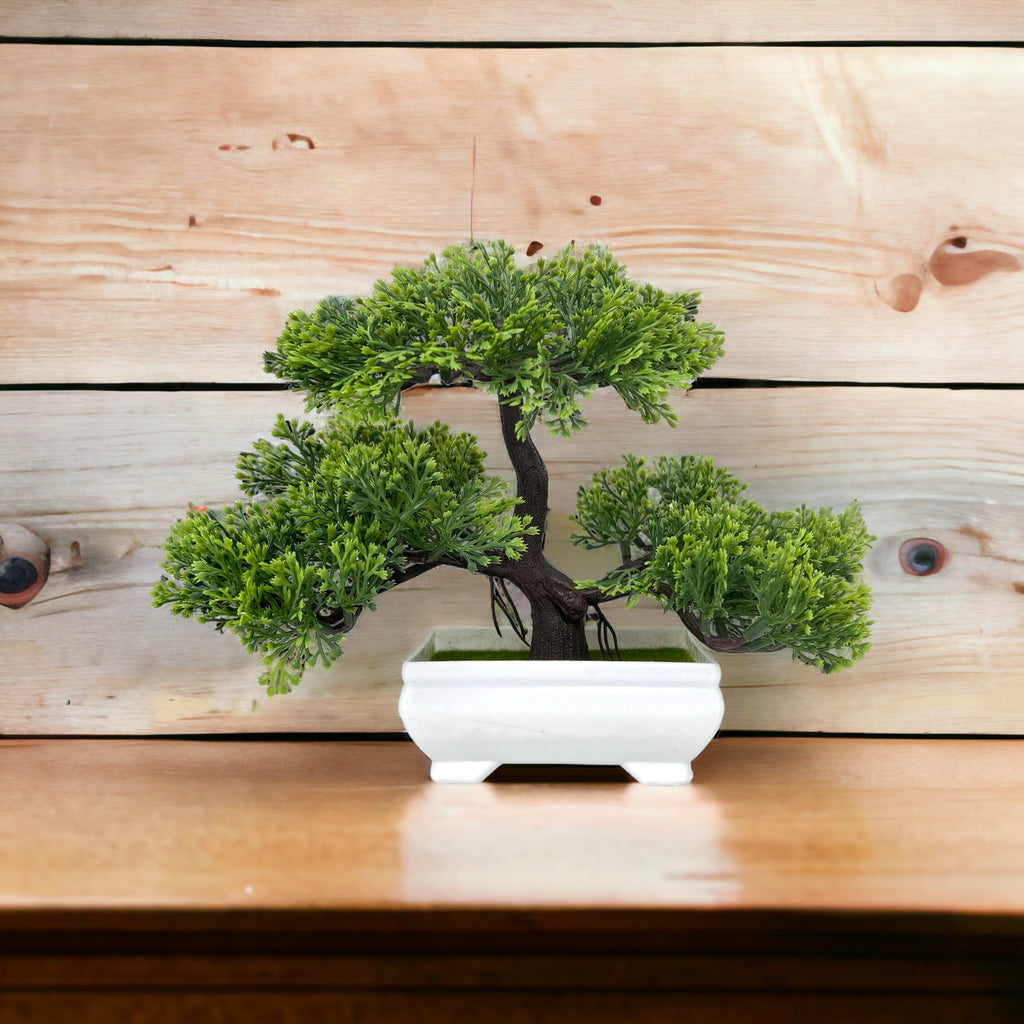 Gorgeous Green Three-Tiered Bonsai