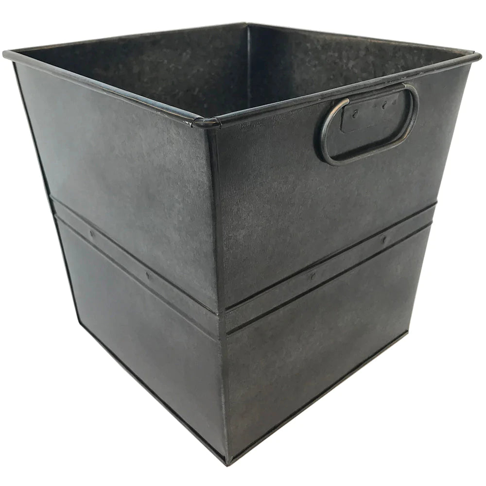 Square Galvanized Planter