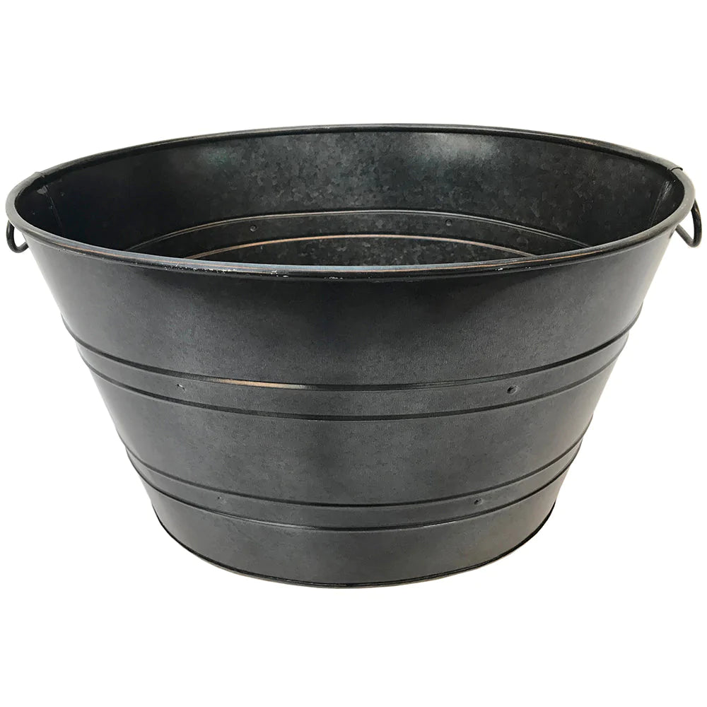 Galvanized Oval Tub Planter