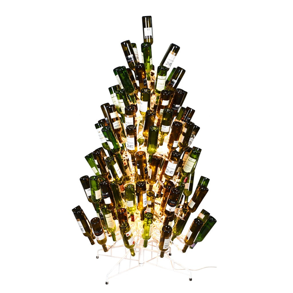 Stunning White Wine Bottle Tree-Artificial