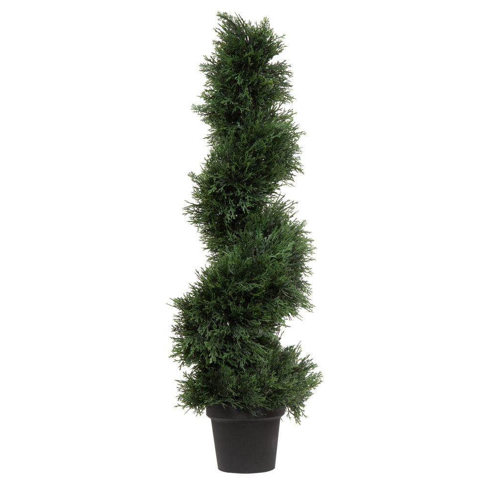 Stunning Cedar Spiral In Pot - Artificial Plant